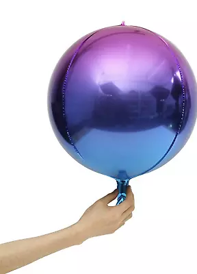 LOT Of 22  4D Purple Blue - 10 TOTAL (5packs Of 2) Gradient Mylar Balloon Foil • $18.88