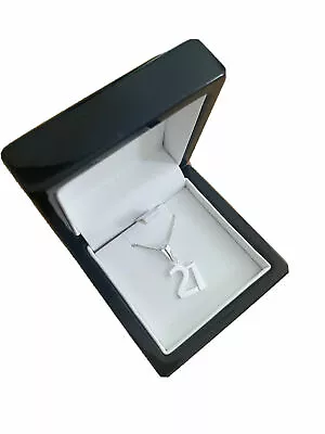 White Gold Finish Special 21st Birthday Pendant Necklace Free Postage  • £24.99