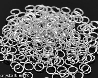 200 JUMP Rings SILVER Plated 33.54567810mm Jewellery Making Findings -SJR • £1.49