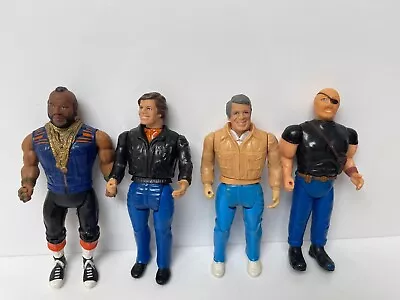 Vintage Retro Cult 1980'S Classic TV Toys The A TEAM FIGURES Set Of 4 • £38