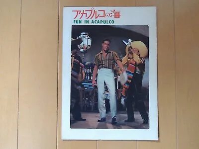 Elvis Presley FUN IN ACAPULCO Japanese Movie Theater Program 1963 • $47