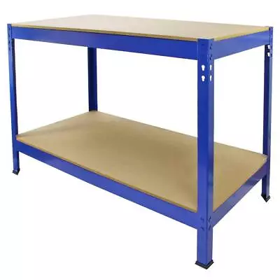 Heavy Duty Steel Garage Workbench / Shed Work Bench / Blue Metal DIY Workbench • £49.99