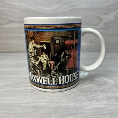 Vintage Maxwell House Coffee Mug 8 Oz CIRCA 1949 & 1951 Firehouse Used No Cracks • $8.99