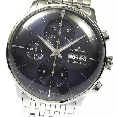 JUNGHANS Meister Chronoscope 027/4528.45 Day Date Automatic Men's Watch_801821 • $1280.79