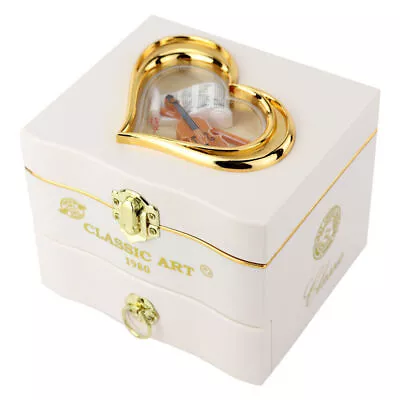 Musical Jewellery Box Rotating Ballerina Dancer Music Box Storage Organizer Gift • $28.36