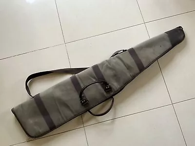 Green Canvas Full Zip Air/ Full Bore Rifle Case With Strap And Handles 50  Long • £50