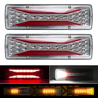 $27.39 • Buy X2 LED Trailer Lights Tail Lamp Stop Brake Dynamic Indicator 12V Taillight Lamp