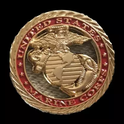 Marine Corps Gold Challenge Coin - Excellent Gift/Shipped Free Fm US To US! • $5.95