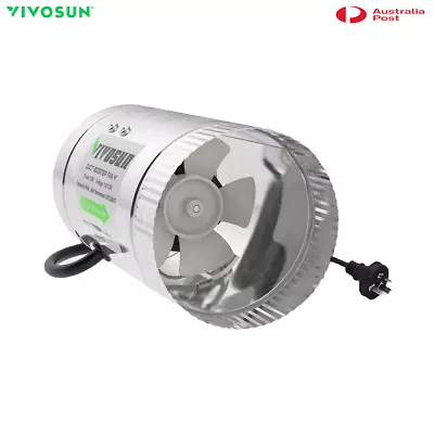 VIVOSUN 4 Inch Inline Duct Fan 100 CFM HVAC Exhaust Ventilation Fan Booster Fan • $32.29