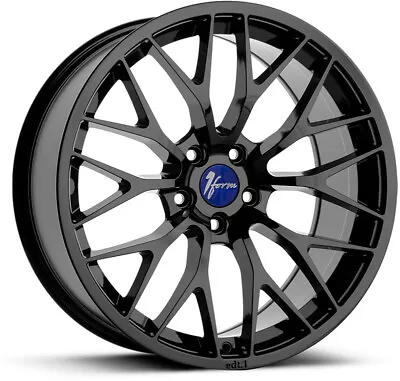Alloy Wheels 18  1Form Edition 1 Black/Blue For VW Golf R32 [Mk5] 05-10 • $1043.17