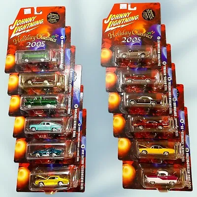 Scarce Complete Set Of 12 New 2005 Johnny Lightning Holiday Classics DIECAST Car • $178.49