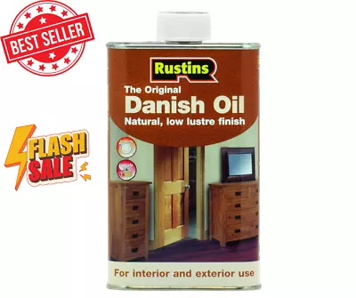 RUSTINS Original Danish Oil 500ml UK • £9.99