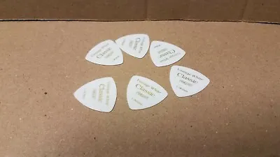 Lot Of 6 Pickboy 1.00mm Vintage White Classic Triangle Guitar Picks • $12.50