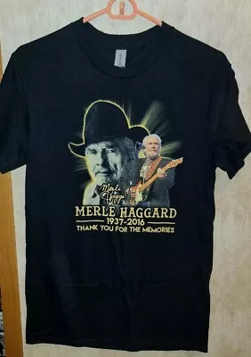 Merle Haggard Thank You For The Memories T-Shirt Men's Size Small New • $6.50