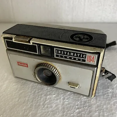 Vintage 1960's Kodak Instamatic 104 Camera W/ Wrist Strap UNTESTED • $9.88
