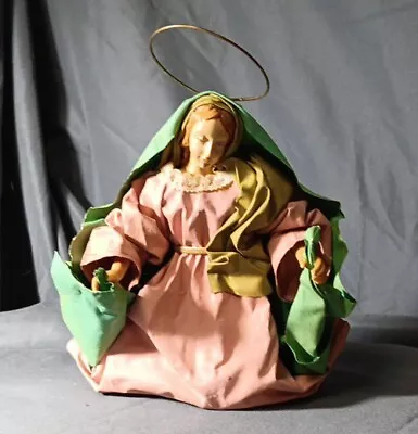 Vintage Midwest Imports Nativity Set Figure Papier-mâché - Mary • $22.99