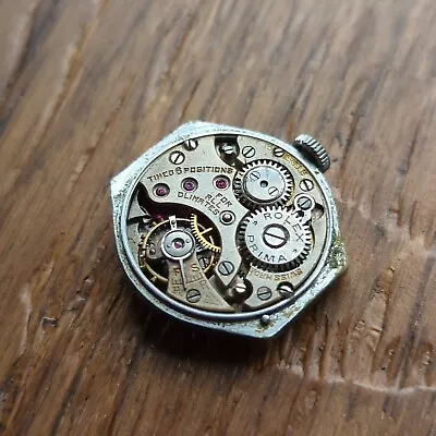 Rolex Prima 6 Positions Vintage Watch Movement Dial And Hands Parts (F237) • $149.33