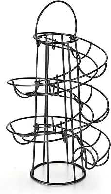 OBVIS Spiral Egg Skelter Dispenser Rack Metal Storage Holder Display Countertop  • £18.04