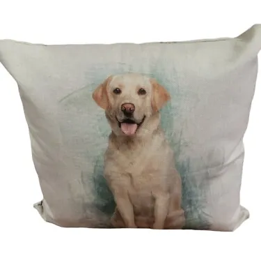 £17 • Buy Golden Labrador 18 Inch Cushion Cover With Zip Fastener