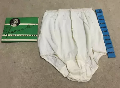Vntg 1935 Faemade Brand Womens White Rayon Underpants + Package Unworn Size 42 • $12.99