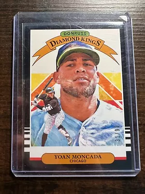 A83929 - 2019 Donruss Holo Back #9 Yoan Moncada DK/99 • $5