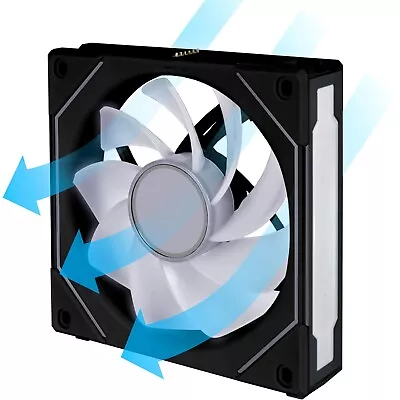 Lian Li SL120 Uni Fan Infinity 120mm ARGB Fan Single Pack - REVERSE BLADE Black • $63.95