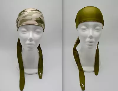 £17.77 • Buy Nike Bandana Head Tie Adult Unisex Reversible Stone/Olive Flak/White