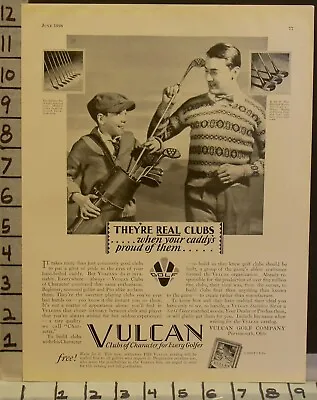 1928 Vulcan Matched Golf Club Set Sport Stoke Green Course Caddy 2314923149 • $24.95