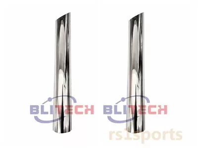 Pair 6  OD Chrome Stack Mitre Cut Chrome 48  Length Stack Pipe Exhaust Tube • $275