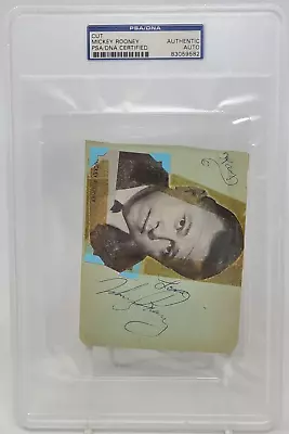 Mickey Rooney Autographed Cut PSA DNA Certified • $99.99