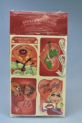 Vintage 1981 JIM HENSON'S MUPPETS STICKER VALENTINES HALLMARK NIP #06493 • $18