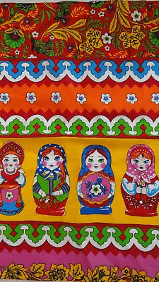 Matryoshka Tea/Kitchen Towel Made In Russia Vibrant Colors • $15