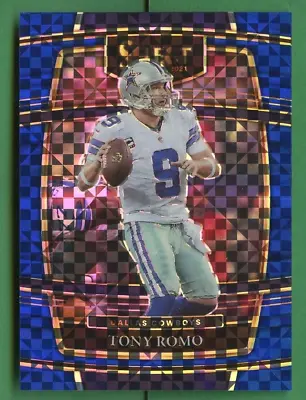 $19.99 • Buy Tony Romo 2021 Select Football Blue Checkboard Prizm /199 Dallas Cowboys