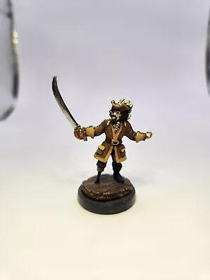 Hand Painted Reaper Bones Pirate Captain Miniature ( Metal ) • $25
