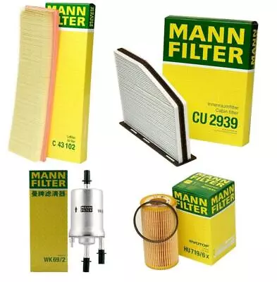 Mann Oil Air Paper Cabin Fuel Filter Service Kit For VW Beetle Golf Jetta 2.5L • $62.95