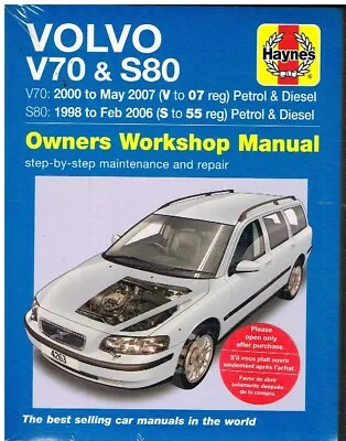 Volvo S80 V70 2.0 2.3 2.4 2.5 Petrol 2.4 Diesel '98-06 Owner Repair Manual *new* • $34.73