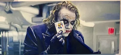 Rare Joker Canvass From The Dark Knight 24x10x1 • £24.29
