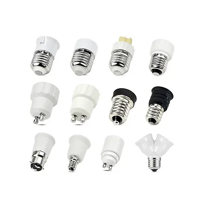 Screw GU10 E27 E14 B22 LED Light Bulb Adaptor Lamp Socket Base Converter Holder • $1.86