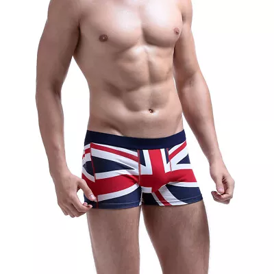 Mens Union Jack Boxers Short Underwear Boyfriend British Flag Underwear Gift • £7.96