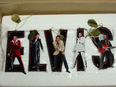Vintage Elvis Presley Christmas Ornaments 5 In Set Bradford Exchange (Lot 4) NEW • $89.99