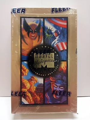 1994 Fleer Marvel Masterpieces Trading Cards 36 Packs FACTORY SEALED BOX!! • $587.67