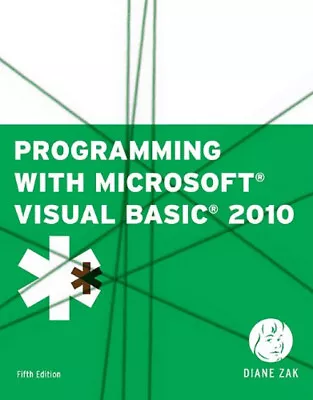 Programming With Microsoft Visual Basic 2010 Paperback Diane Zak • $11.59