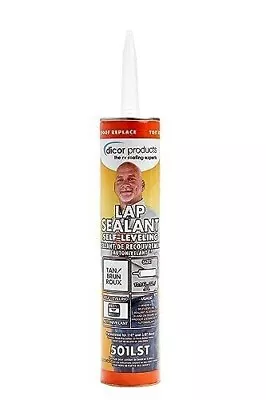 2 PACK !!     501LST-1 Tan Epdm Self-Leveling RV Lap Sealant-10.3 Oz Tube • $25.99