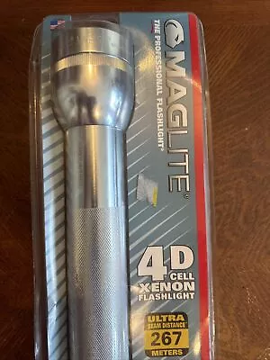 Maglite Flashlight Zenon  Silver  New Sealed 4 “D” • $37