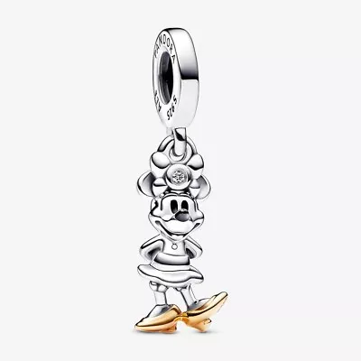 Disney 100th Anniversary “minnie Mouse”dangle Pandora Charm (perfect Gift) • $15.99