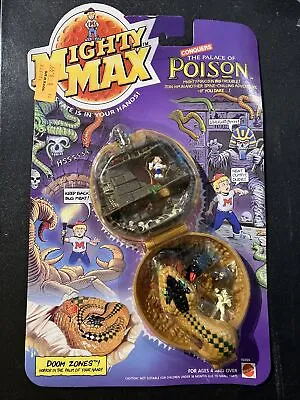 MIGHTY MAX (Mattel 1992) PALACE OF POISON Doom Zone Playset NIB Holy Grail • $742.50