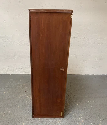 Vintage Teak Cloakroom Pantry Cabinet Cupboard With Round Handle • £17