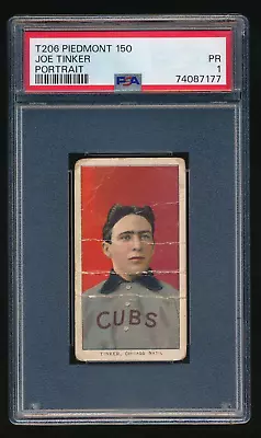 1909-11 T206 Joe Tinker Chicago Cubs Piedmont Series 150 PSA 1 PR • $349.99