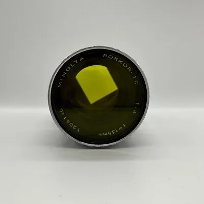 Minolta Rokkor TC 1:4 F=135mm Lens • $44
