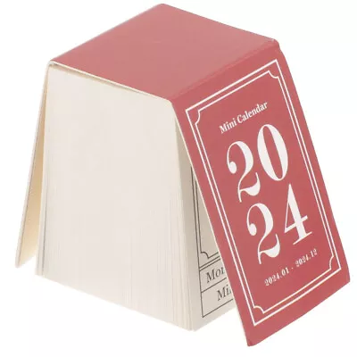  Paper 2024 Mini Desk Calendar Office Tearable Calendars Daily Planner • £6.59